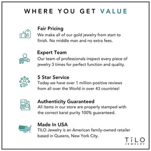 Set of 3! 14K White Gold Ball Stud Earrings with Butterfly Pushbacks, Solid 14K White Gold Gift Set, 3Mm 4Mm and 5Mm, by TILO Jewelry
