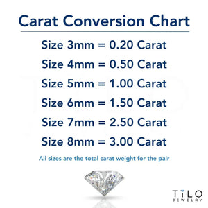 Stunning 14K Gold Cubic Zirconia Stud Earrings with Comfortable Silicone Push-Backs.