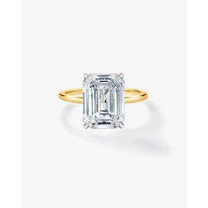 Stunning 3.00 Carat Emerald Lab Diamond in Elegant Whisper Thin® Setting.