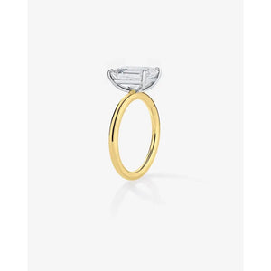 Stunning 5.05 Carat Emerald Lab Diamond Cloud Solitaire Ring.