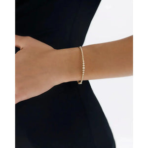 Stunning Diamond Cluster Bead Bangle – Elevate Your Elegance!.