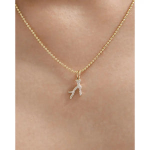 Stunning Diamond Coral Charm - Elevate Your Jewelry Collection!.