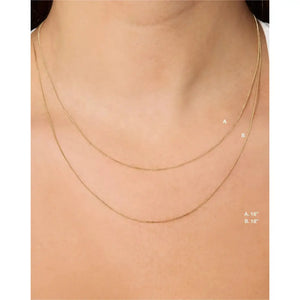 Stunning Diamond Cut Curb Chain Necklace - Elevate Your Style!.
