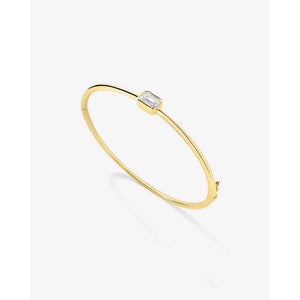 Stunning Emerald Lab Diamond Bangle - Timeless Elegance Awaits!.
