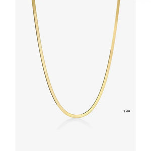 Stunning Herringbone Chain Necklace for Effortless Elegance.
