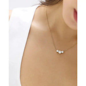 Stunning Lab-Created Diamond Cluster Pendant Necklace.