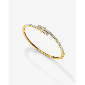 Stunning Round Diamond Wrap Bangle for Timeless Elegance.