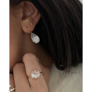 Stylish Shaker Pear Drop Earrings for Effortless Elegance.