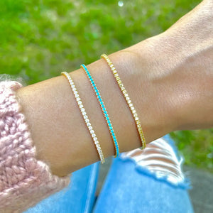 Tennis Bracelet, Gold Tennis Bracelet, Cubic Zirconia Tennis Bracelet, Dainty Bracelet, Diamond Bracelet, Gift for Her, Minimalist Bracelet