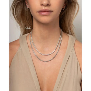 Timeless Elegance: Classic Diamond Tennis Necklace.