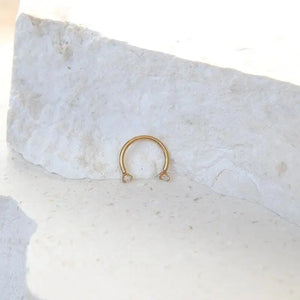 U-Shaped Curved Bar | 16 Gauge | Stainless Steel | Silver | Gold | 6Mm 8Mm 10Mm | Septum Piercing | Cartilage | Helix | Tragus | Barbell