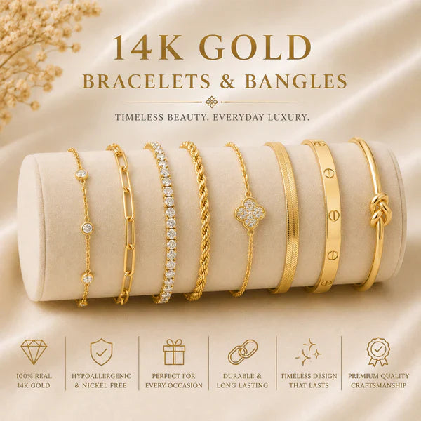 14k Bracelet & Bangles.