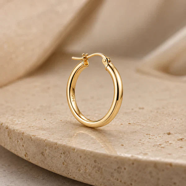 14k Hoop Earrings.