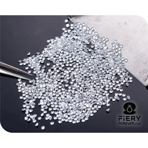 0.80Mm to 4Mm Full White D Color Small round Brilliant Diamond Cut Loose Moissanite for Ring, Earring, Jewellery Making (Wholesale Price)