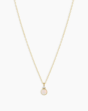 14K Gold Birthstone Necklace