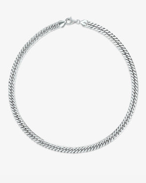 Oversized Curb Chain Statement Necklace.