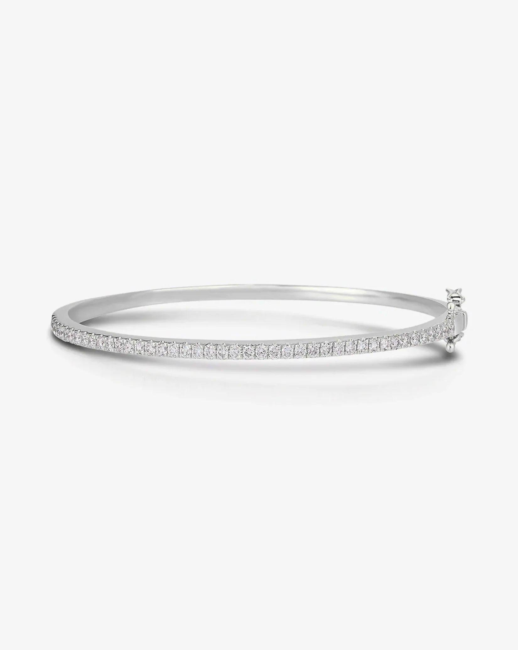 Timeless Elegance: Classic Diamond Bangle.