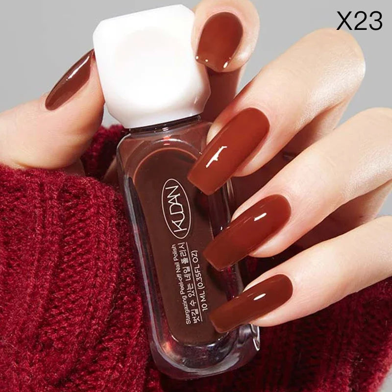 10Ml Peel off Water-Based Starry Nail Polish Fast Drying Long-Lasting Healthy and Brightening Effect No Need Lamp Cure