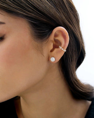 Radiant Starlight Lab Diamond Ear Cuff.