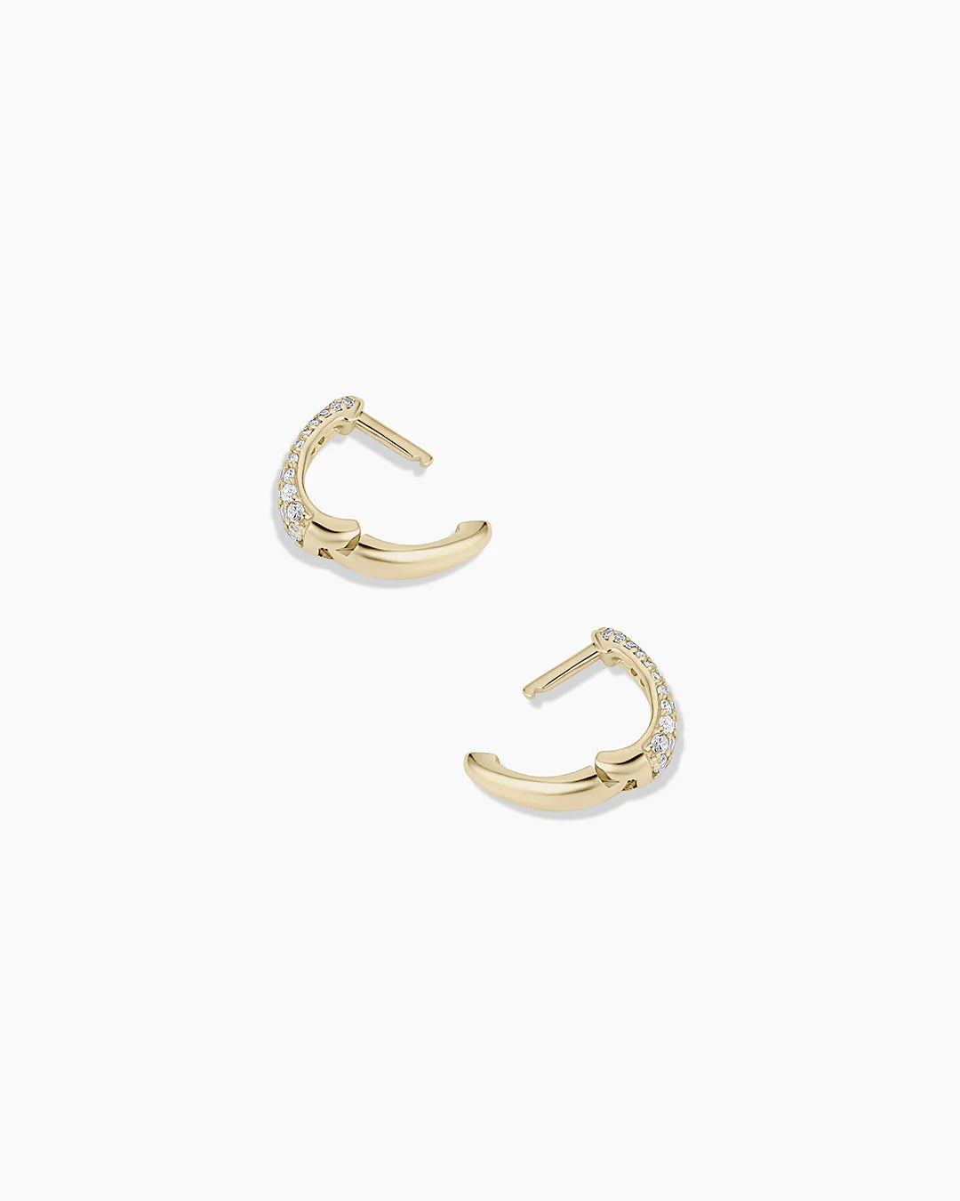 14K Diamond Banks Huggies