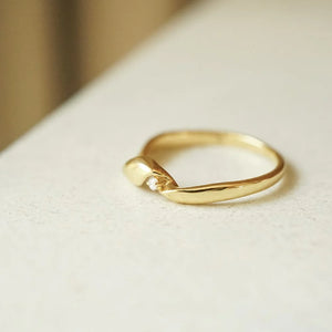 Estée Lalonde Fine Flow Diamond Ring 14Ct Solid Gold