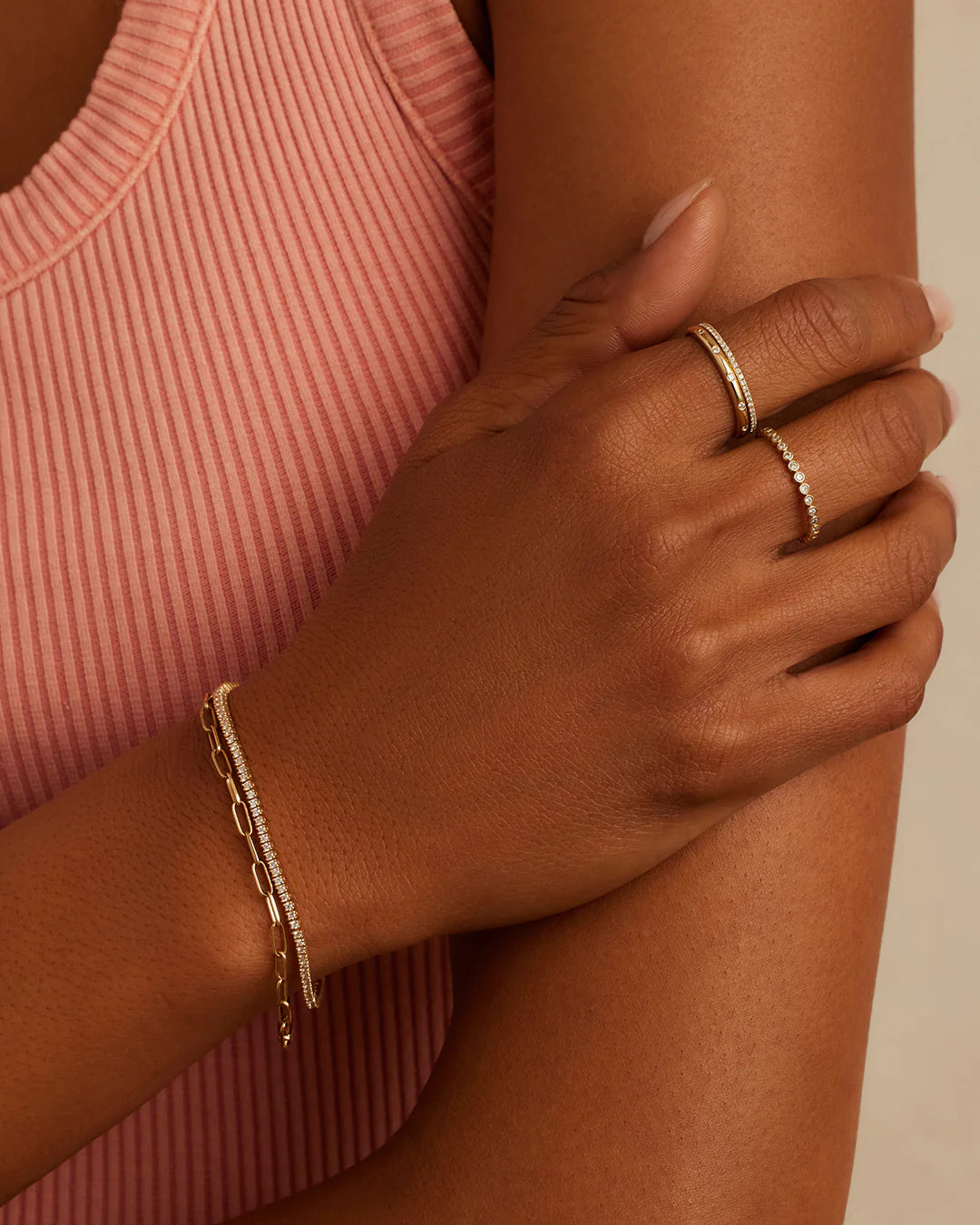 14K Melbourne Diamond Tennis Bracelet