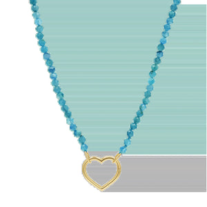Blue Apatite Connector Necklace