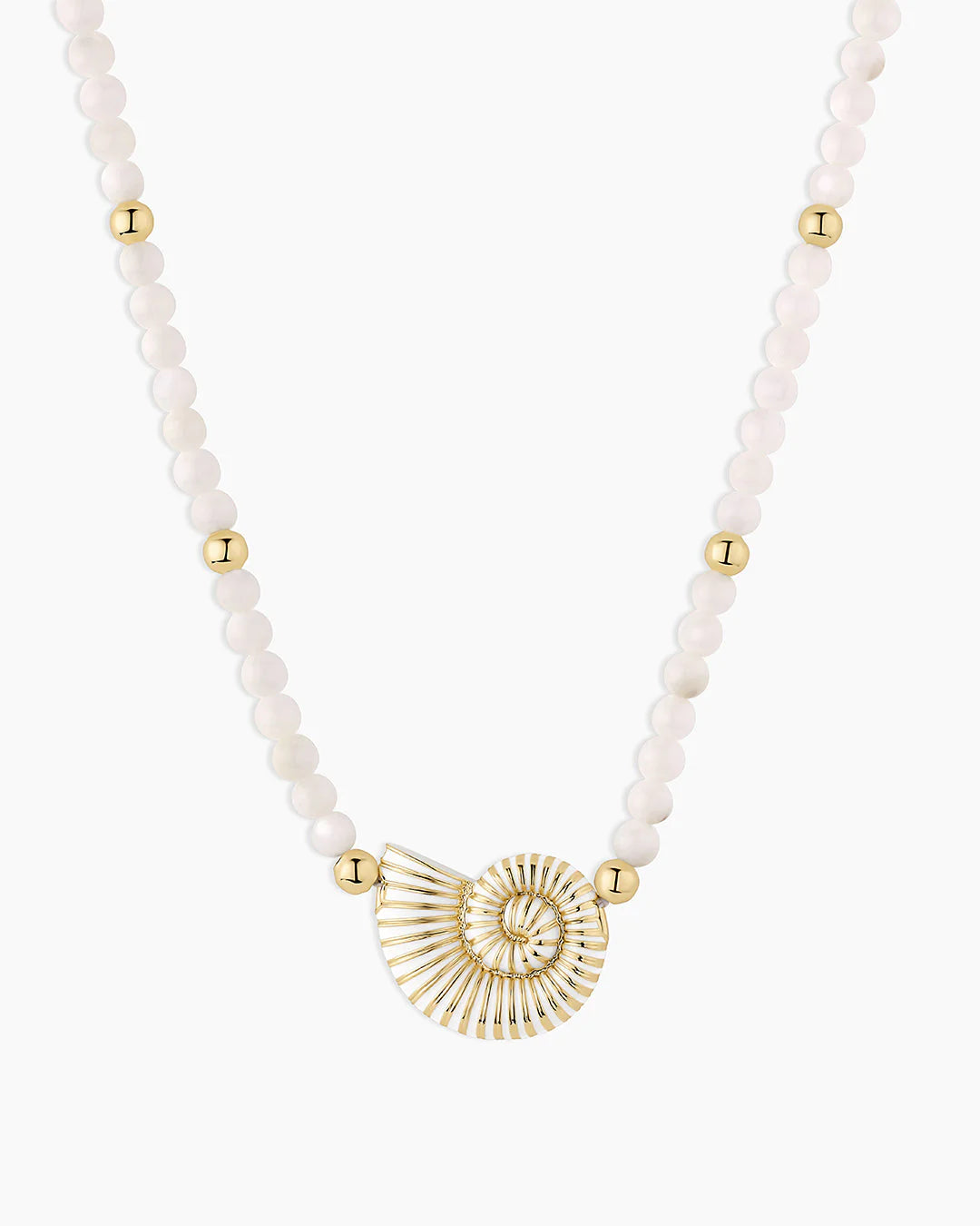 Nautilus Mother of Pearl Necklace NikNenz™ Premium Gold & Diamonds