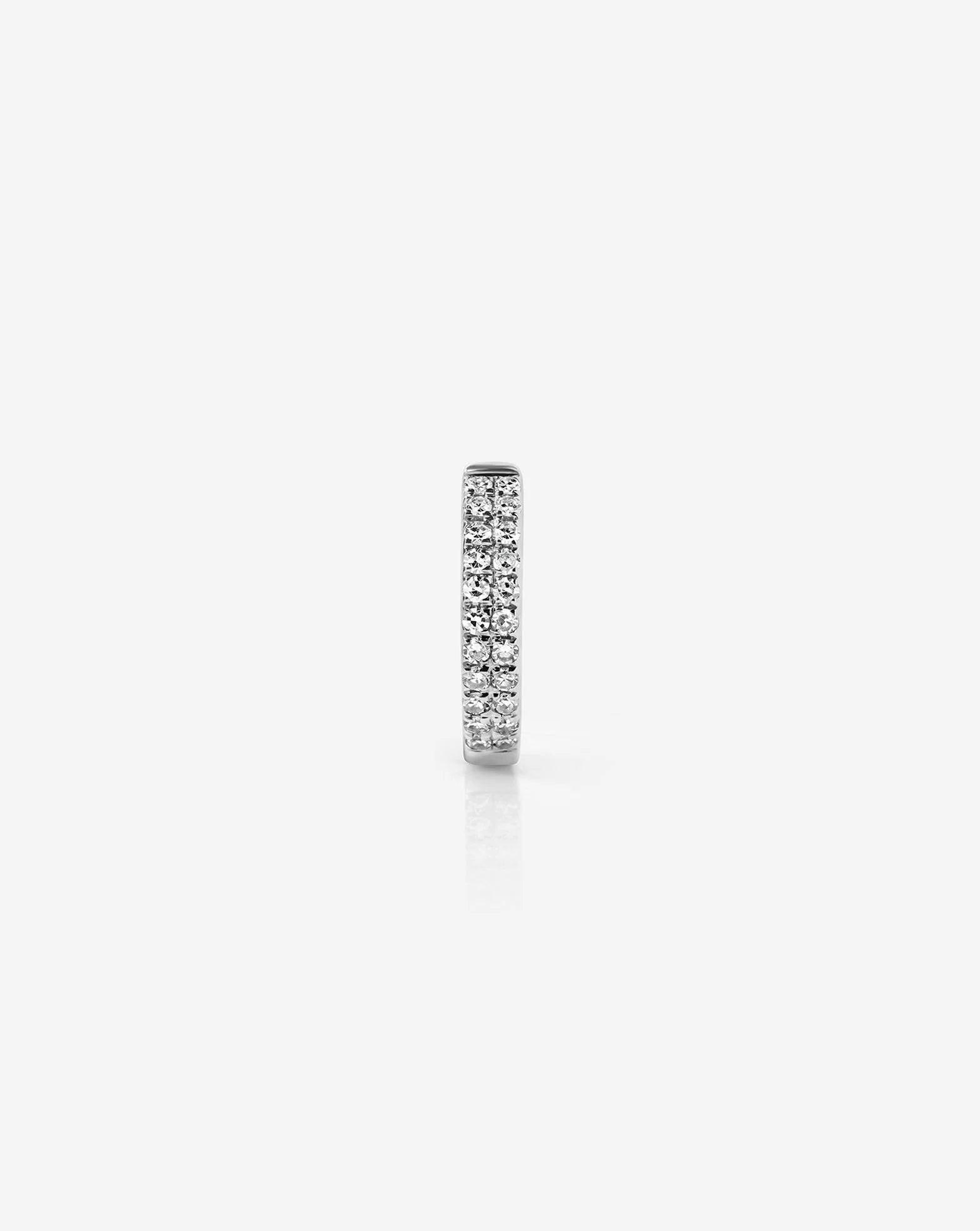 Delicate Double Row Huggie Earrings.