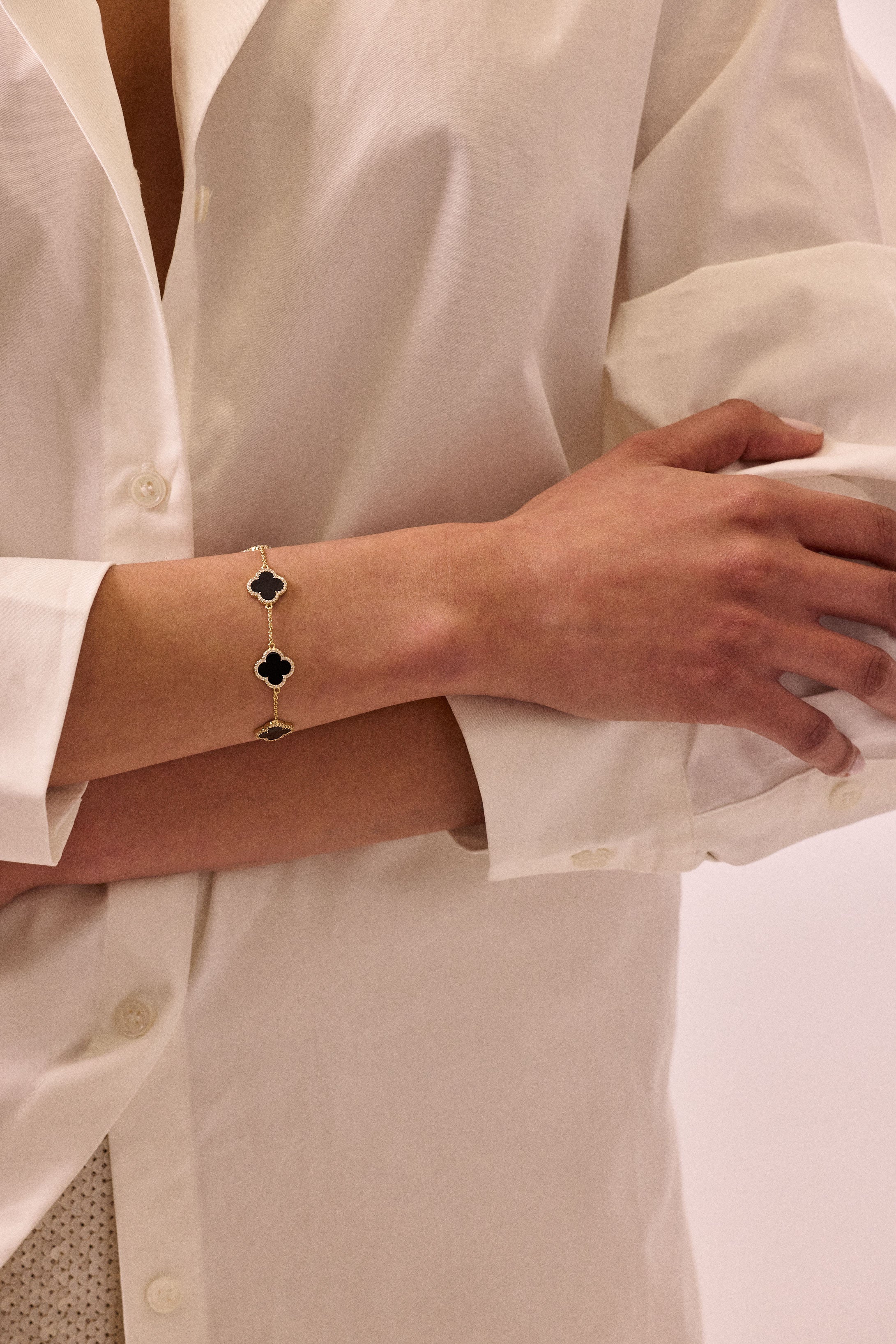 Icon Black Bracelet NikNenz™ Premium Gold & Diamonds