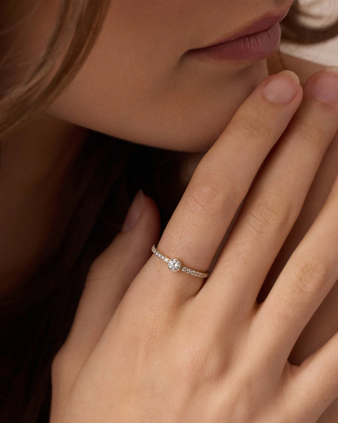 14K Lab Grown Diamond Circle Eternity Ring
