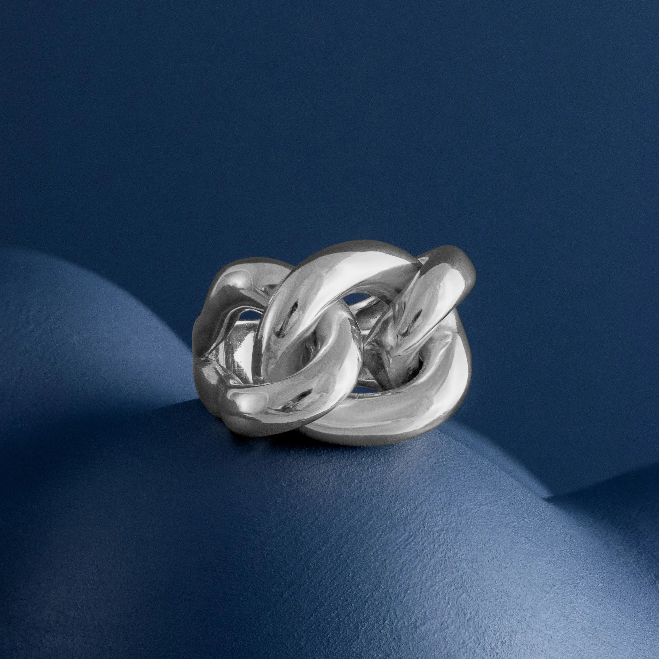 SILVER CHUNKY CHAIN RING