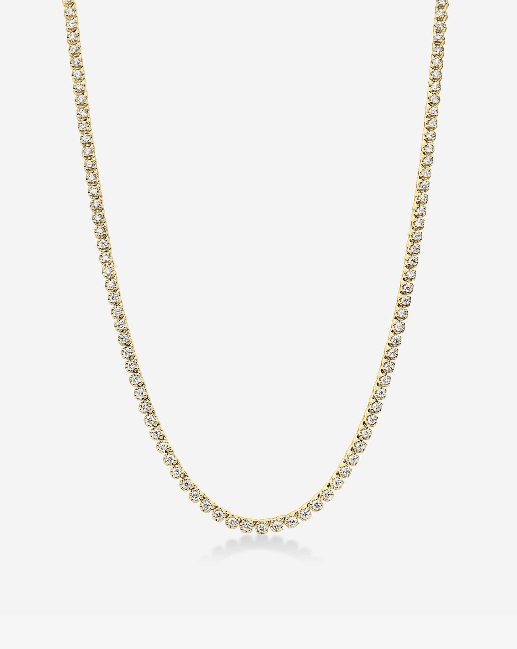 Elegant Mini Diamond Tennis Necklace - Timeless Sparkle for Every Occasion.