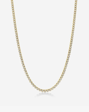 Elegant Mini Diamond Tennis Necklace - Timeless Sparkle for Every Occasion.