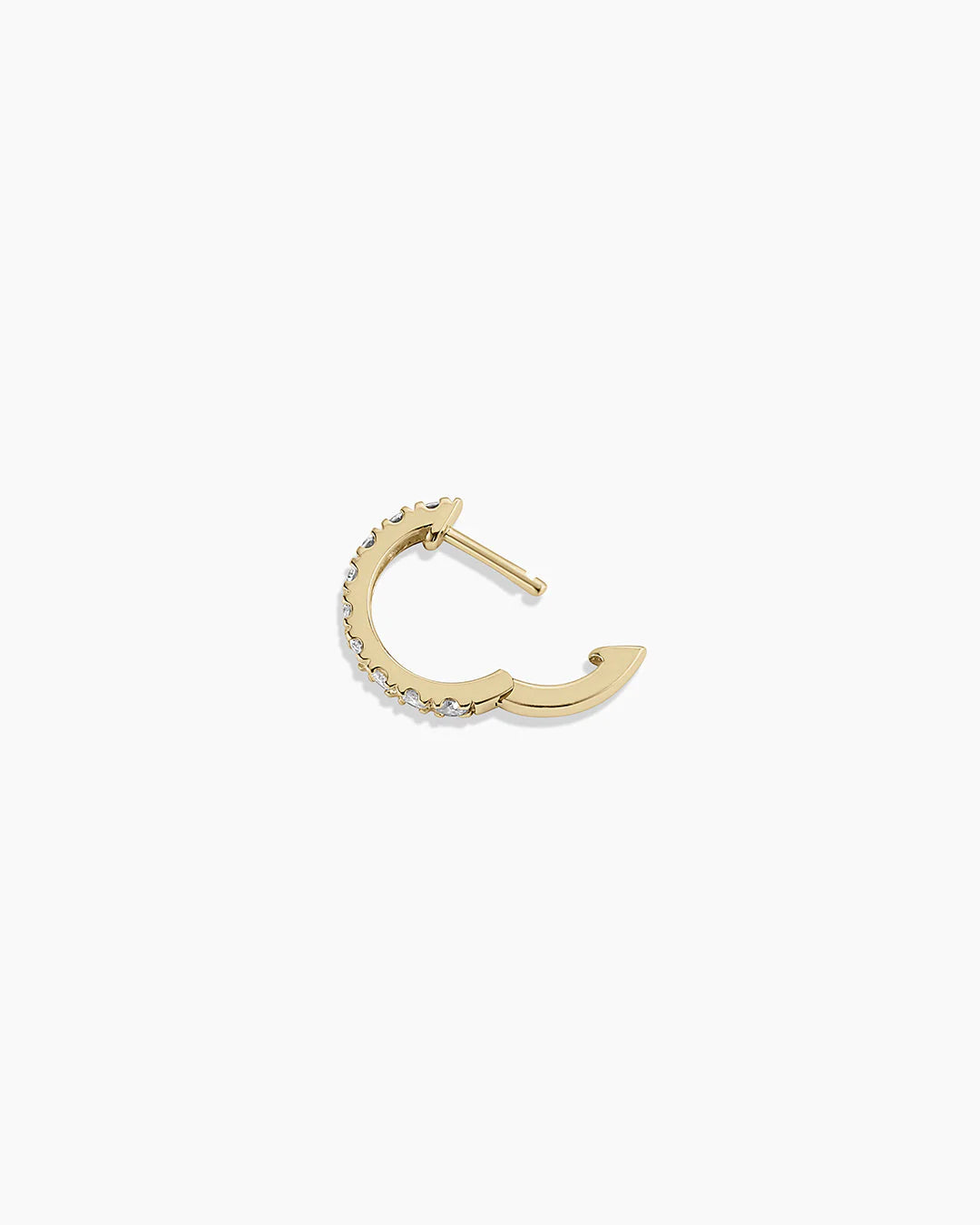 14K Lab Grown Diamond Eternity Single Huggie