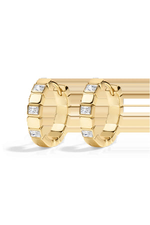 Milestone Earring Set of 2 NikNenz™ Premium Gold & Diamonds