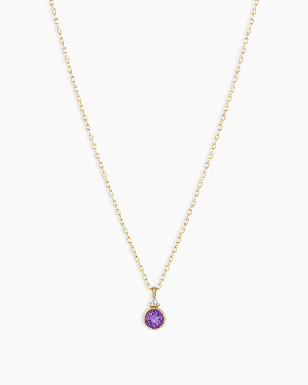14K Gold Birthstone Necklace