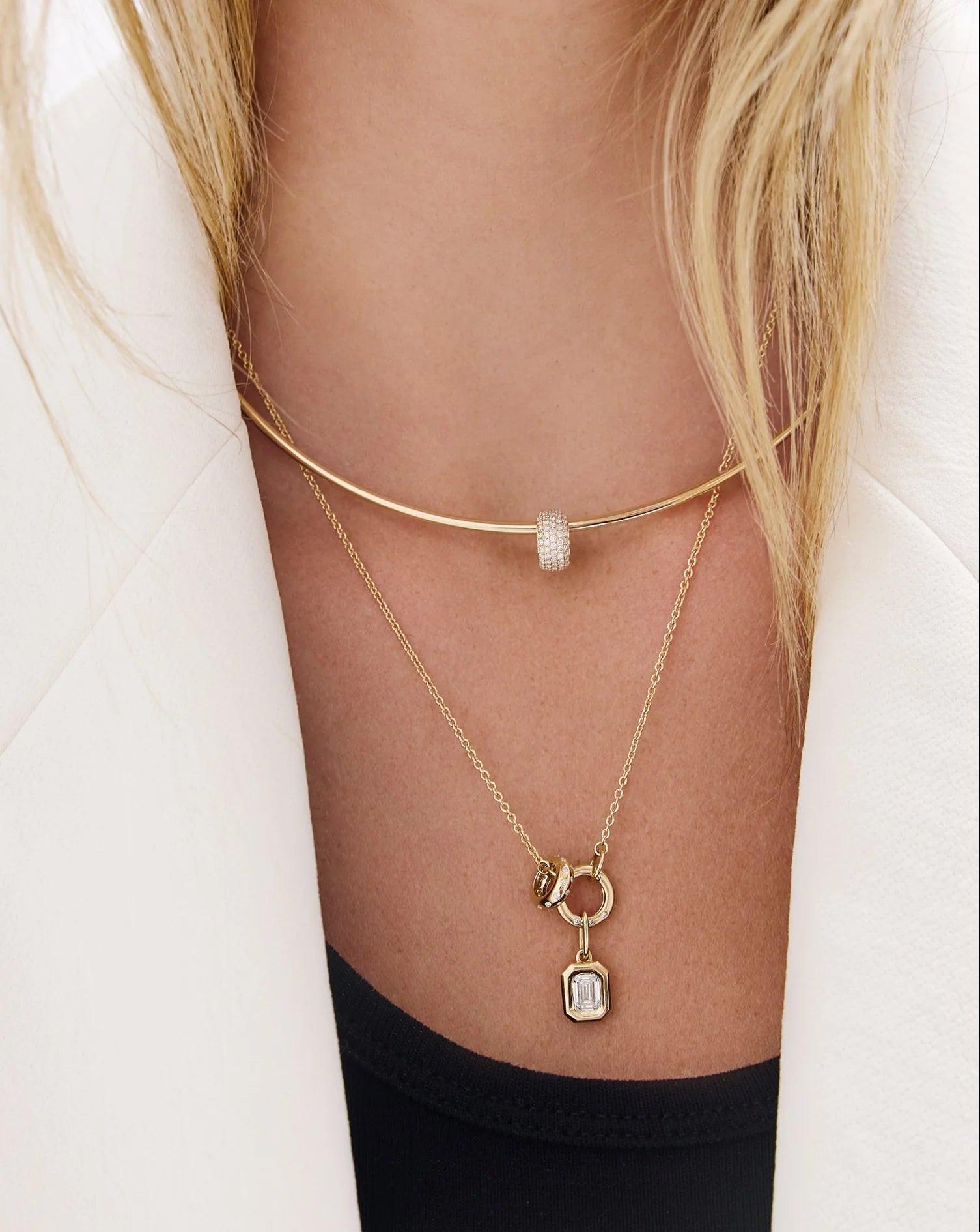 Stunning Large Pavé Eternity Bead for Timeless Elegance.