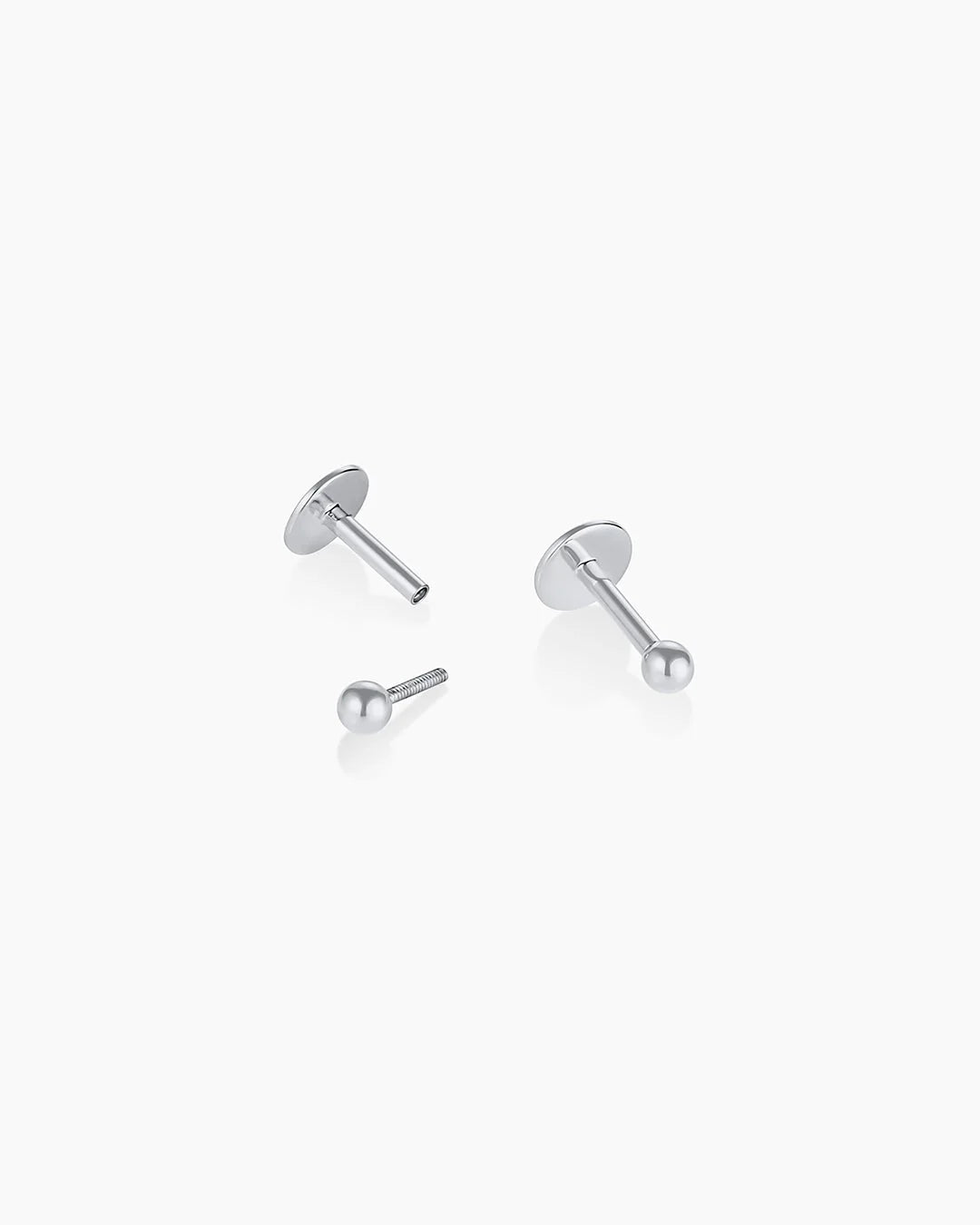 14K Gold Newport Flat Back Studs