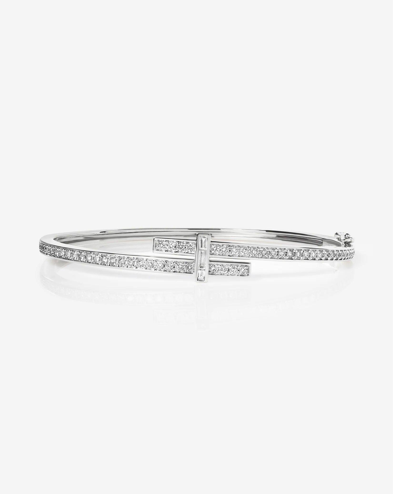 Stunning Round Diamond Wrap Bangle for Timeless Elegance.