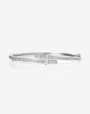 Stunning Round Diamond Wrap Bangle for Timeless Elegance.