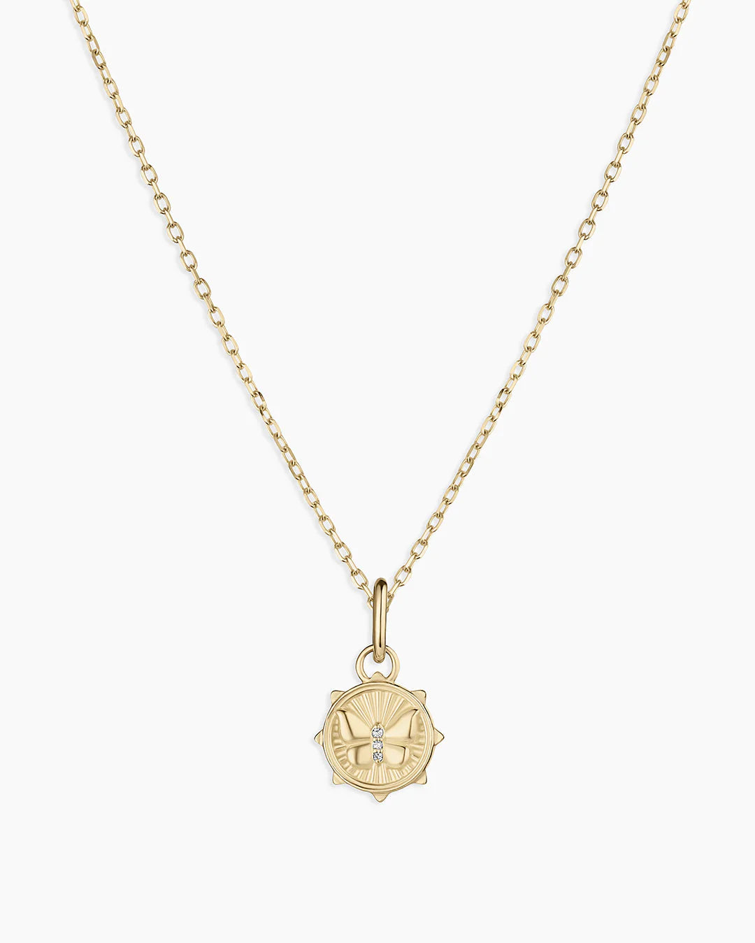 Diamond Butterfly Charm Necklace NikNenz™ Premium Gold & Diamonds