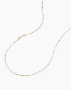 14K Gold Alphabet Necklace NikNenz™ Premium Gold & Diamonds