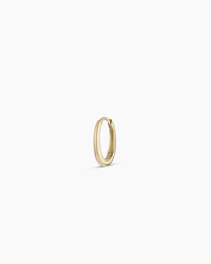14K Gold Everyday Oval Single Huggie