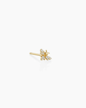 14K Diamond Bee Single Stud