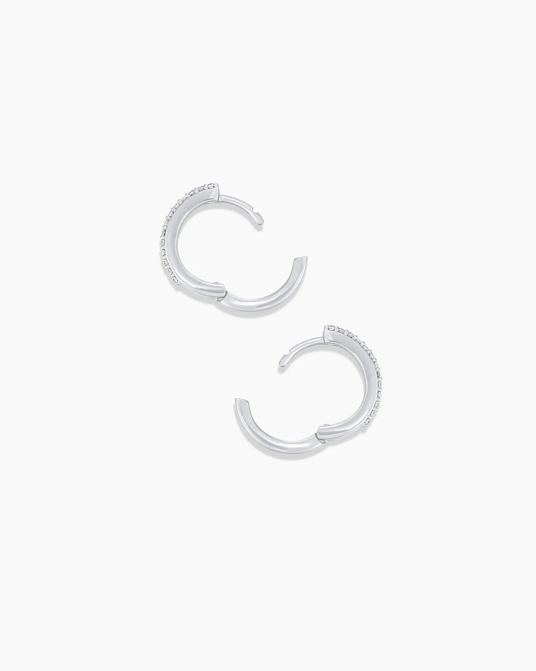 14K Diamond Double down Huggies