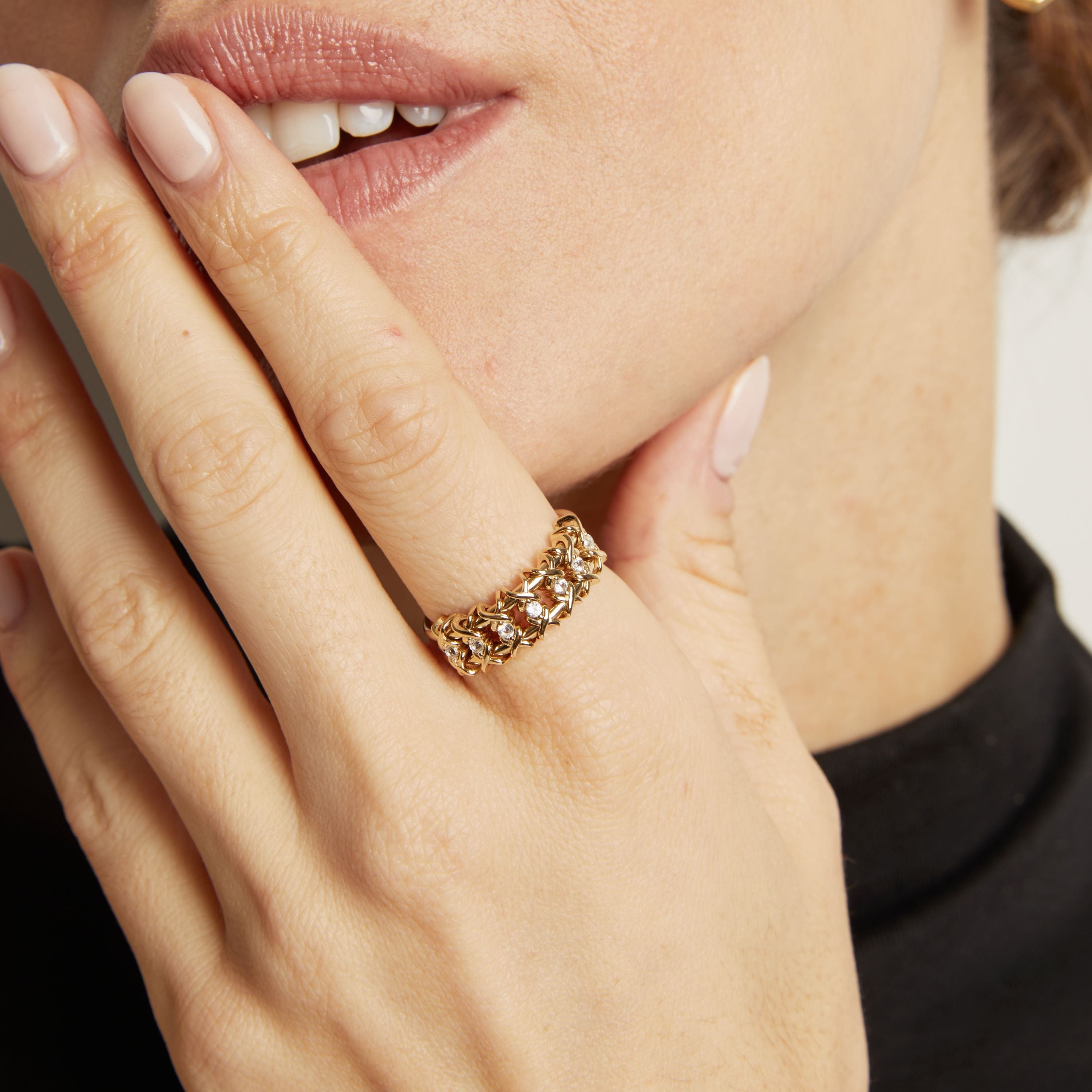 Kinetic Estate Ring NikNenz™ Premium Gold & Diamonds