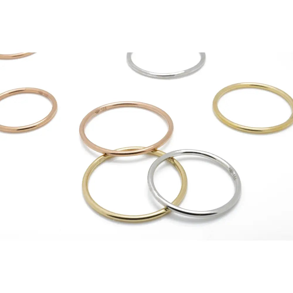 10K Gold Stacker Ring/ Stacking Rings / Dainty Rings / Layering Rings / Stackable Rings / Thin Gold Bands / Thin Band / Delicate Minimalist