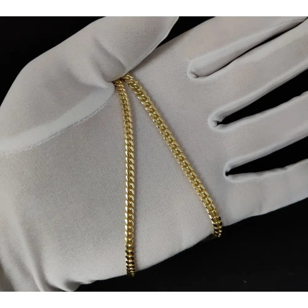 10K Real SOLID Gold Miami Cuban Chain Bracelet, Real Solid Gold Miami Cuban Bracelet, SOLID 10K Gold Bracelet, 10K Gold Miami Cuban Bracelet