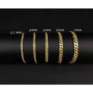10K Real SOLID Gold Miami Cuban Chain Bracelet, Real Solid Gold Miami Cuban Bracelet, SOLID 10K Gold Bracelet, 10K Gold Miami Cuban Bracelet